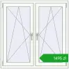 Pricing Tilt-and-Turn 1150x1150 mm REHAU OPTIMUM EURO-DESIGN 70 WALNUT external. Price: 1494,55 zł