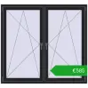 Ustalenie cen Okna skrzydłowe 1560x1430 mm REHAU ENERGY-SAVING SYNEGO MD BLACK_ULTI-MATT dwustronny. Cena: 585,16 €