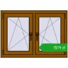 Pricing Tilt-and-Turn 1005x710 mm REHAU ENERGY-SAVING SYNEGO MD GOLDEN OAK two-sided. Price: 1519,06 zł