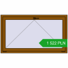 Pricing Tilt-and-Turn 1400x800 mm REHAU OPTIMUM EURO-DESIGN 70 GOLDEN OAK two-sided. Price: 1 522.24 PLN
