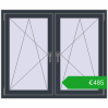 Ustalenie cen Okna skrzydłowe 1260x1055 mm REHAU ENERGY-SAVING SYNEGO MD ANTHRACITE_GREY_STRUKTURAL dwustronny. Cena: 484,84 €