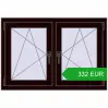 Ustalenie cen Okna skrzydłowe 1065x725 mm REHAU ENERGY-SAVING SYNEGO MD CHOCOLATE_BROWN dwustronny. Cena: 331.5 EUR