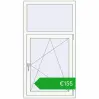Pricing Tilt-and-Turn 800x1500 mm EPSILON OPTIMA RAL 9016 Traffic white two-sided. Price: 154,96 €