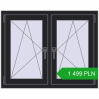 Pricing Tilt-and-Turn 1020x815 mm REHAU ENERGY-SAVING SYNEGO MD BLACK_ULTI-MATT two-sided. Price: 1499,24 zł