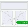 Pricing Tilt-and-Turn 1650x1500 mm REHAU OPTIMUM EURO-DESIGN 70 RAL 9016 Traffic white two-sided. Price: 1553,61 zł