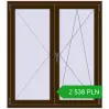 Pricing Tilt-and-Turn 1200x1350 mm REHAU OPTIMUM EURO-DESIGN 70 DARK_OAK two-sided. Price: 2 538.09 PLN