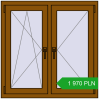 Pricing Tilt-and-Turn 1000x1000 mm REHAU OPTIMUM EURO-DESIGN 70 GOLDEN OAK two-sided. Price: 1 970.46 PLN