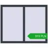 Pricing Tilt-and-Turn 1100x900 mm REHAU OPTIMUM EURO-DESIGN 70 ANTHRACITE_GREY_STRUKTURAL two-sided. Price: 919.07 PLN