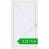 Pricing Tilt-and-Turn 1200x2200 mm REHAU ENERGY-SAVING SYNEGO MD RAL 9016 Traffic white two-sided. Price: 2 260.79 PLN