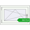 Pricing Tilt-and-Turn 770x500 mm REHAU OPTIMUM EURO-DESIGN 70 RAL 9016 Traffic white two-sided. Price: 564.83 PLN