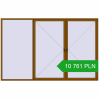 Pricing Tilt-and-Turn 3600x2300 mm REHAU OPTIMUM EURO-DESIGN 70 GOLDEN OAK two-sided. Price: 10 760.81 PLN