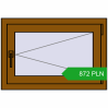 Pricing Tilt-and-Turn 770x520 mm REHAU OPTIMUM EURO-DESIGN 70 GOLDEN OAK two-sided. Price: 871.88 PLN