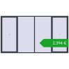 Ustalenie cen Okna skrzydłowe 4000x2200 mm REHAU ENERGY-SAVING SYNEGO MD ANTHRACITE_GREY_STRUKTURAL dwustronny. Cena: 2393,84 €
