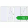 Pricing Tilt-and-Turn 2400x1400 mm REHAU ENERGY-SAVING SYNEGO MD RAL 9016 Traffic white two-sided. Price: 3323,13 zł