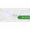 Pricing Tilt-and-Turn 1300x600 mm KORSA BRILLANT DESIGN. Price: 553.83 EUR