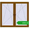 Pricing Tilt-and-Turn 1785x1580 mm REHAU ENERGY-SAVING SYNEGO MD GOLDEN OAK two-sided. Price: 3249,99 zł
