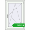 Pricing Tilt-and-Turn 640x980 mm REHAU OPTIMUM EURO-DESIGN 70 RAL 9016 Traffic white two-sided. Price: 847.84 PLN