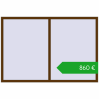 Ustalenie cen Okna skrzydłowe 2000x1350 mm KORSA BRILLANT DESIGN. Cena: 860,06 €