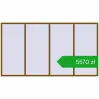 Ustalenie cen Okna skrzydłowe 4000x2200 mm REHAU OPTIMUM EURO-DESIGN 70 GOLDEN OAK dwustronny. Cena: 5569,93 zł