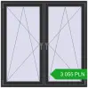 Pricing Tilt-and-Turn 1500x1500 mm REHAU OPTIMUM EURO-DESIGN 70 ANTHRACITE_GREY_GLATT two-sided. Price: 3 054.91 PLN