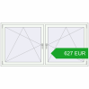 Pricing Tilt-and-Turn 2000x1000 mm REHAU ENERGY-SAVING SYNEGO MD RAL 9016 Traffic white two-sided. Price: 627.48 EUR