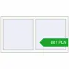 Pricing Tilt-and-Turn 1330x710 mm REHAU OPTIMUM EURO-DESIGN 70 RAL 9016 Traffic white two-sided. Price: 600.69 PLN