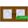 Ustalenie cen Okna skrzydłowe 990x545 mm REHAU OPTIMUM EURO-DESIGN 70 GOLDEN OAK dwustronny. Cena: 230.98 EUR