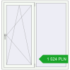 Pricing Tilt-and-Turn 1450x1500 mm REHAU OPTIMUM EURO-DESIGN 70 RAL 9016 Traffic white two-sided. Price: 1 523.53 PLN