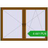 Pricing Tilt-and-Turn 2050x1450 mm REHAU ENERGY-SAVING SYNEGO MD GOLDEN OAK two-sided. Price: 4 440.55 PLN