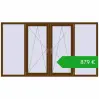 Ustalenie cen Okna skrzydłowe 2500x1400 mm REHAU OPTIMUM EURO-DESIGN 70 WALNUT dwustronny. Cena: 879,40 €