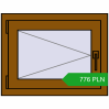 Pricing Tilt-and-Turn 650x500 mm REHAU OPTIMUM EURO-DESIGN 70 GOLDEN OAK two-sided. Price: 775.65 PLN