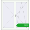 Pricing Tilt-and-Turn 1400x1500 mm REHAU OPTIMUM EURO-DESIGN 70 RAL 9016 Traffic white two-sided. Price: 287,58 €