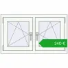 Ustalenie cen Okna skrzydłowe 990x575 mm REHAU OPTIMUM EURO-DESIGN 70 CREAME_WHITE_50L-2 zewnętrzny. Cena: 240,09 €