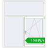 Pricing Tilt-and-Turn 1525x1700 mm REHAU OPTIMUM EURO-DESIGN 70 RAL 9016 Traffic white two-sided. Price: 1 767.62 PLN
