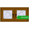Ustalenie cen Okna skrzydłowe 990x500 mm REHAU OPTIMUM EURO-DESIGN 70 GOLDEN OAK dwustronny. Cena: 241.58 EUR
