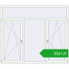 Pricing Tilt-and-Turn 2100x1800 mm REHAU ENERGY-SAVING SYNEGO MD RAL 9016 Traffic white two-sided. Price: 3560,87 zł