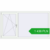 Pricing Tilt-and-Turn 2000x1100 mm REHAU OPTIMUM EURO-DESIGN 70 RAL 9016 Traffic white two-sided. Price: 1 435.6 PLN