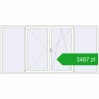 Pricing Tilt-and-Turn 2800x1400 mm REHAU ENERGY-SAVING SYNEGO MD RAL 9016 Traffic white two-sided. Price: 3487,26 zł