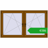 Ustalenie cen Okna skrzydłowe 1800x1040 mm REHAU ENERGY-SAVING SYNEGO MD GOLDEN OAK dwustronny. Cena: 585,63 €