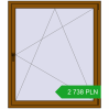 Pricing Tilt-and-Turn 1300x1500 mm REHAU OPTIMUM EURO-DESIGN 70 GOLDEN OAK two-sided. Price: 2 738.4 PLN