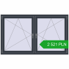 Pricing Tilt-and-Turn 1785x1055 mm REHAU ENERGY-SAVING SYNEGO MD ANTHRACITE_GREY_STRUKTURAL two-sided. Price: 2521,05 zł