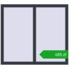 Ustalenie cen Okna skrzydłowe 1120x1000 mm REHAU OPTIMUM EURO-DESIGN 70 ANTHRACITE_GREY_STRUKTURAL dwustronny. Cena: 685,45 zł