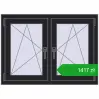 Ustalenie cen Okna skrzydłowe 1020x740 mm REHAU ENERGY-SAVING SYNEGO MD BLACK_ULTI-MATT dwustronny. Cena: 1417,24 zł