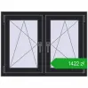 Pricing Tilt-and-Turn 1005x755 mm REHAU ENERGY-SAVING SYNEGO MD BLACK_ULTI-MATT two-sided. Price: 1422,49 zł