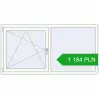 Pricing Tilt-and-Turn 1730x880 mm REHAU OPTIMUM EURO-DESIGN 70 RAL 9016 Traffic white two-sided. Price: 1 184.13 PLN