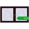 Ustalenie cen Okna skrzydłowe 1785x1010 mm REHAU ENERGY-SAVING SYNEGO MD CHOCOLATE_BROWN dwustronny. Cena: 522,68 €