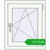 Pricing Tilt-and-Turn 540x647 mm REHAU OPTIMUM EURO-DESIGN 70 RAL 9016 Traffic white two-sided. Price: 121.47 EUR