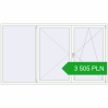 Pricing Tilt-and-Turn 2630x1500 mm REHAU OPTIMUM EURO-DESIGN 70 RAL 9016 Traffic white two-sided. Price: 3 504.9 PLN