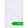 Pricing Tilt-and-Turn 1000x1500 mm REHAU OPTIMUM EURO-DESIGN 70 RAL 9016 Traffic white two-sided. Price: 1015,23 zł