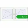 Pricing Tilt-and-Turn 1500x755 mm REHAU ENERGY-SAVING SYNEGO MD BLACK_BROWN external. Price: 1651,14 zł